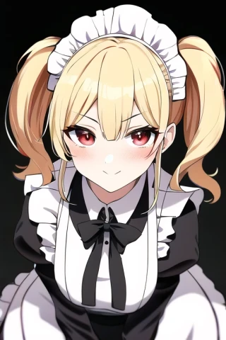twin tails, woman, cool, cool, maid outfit